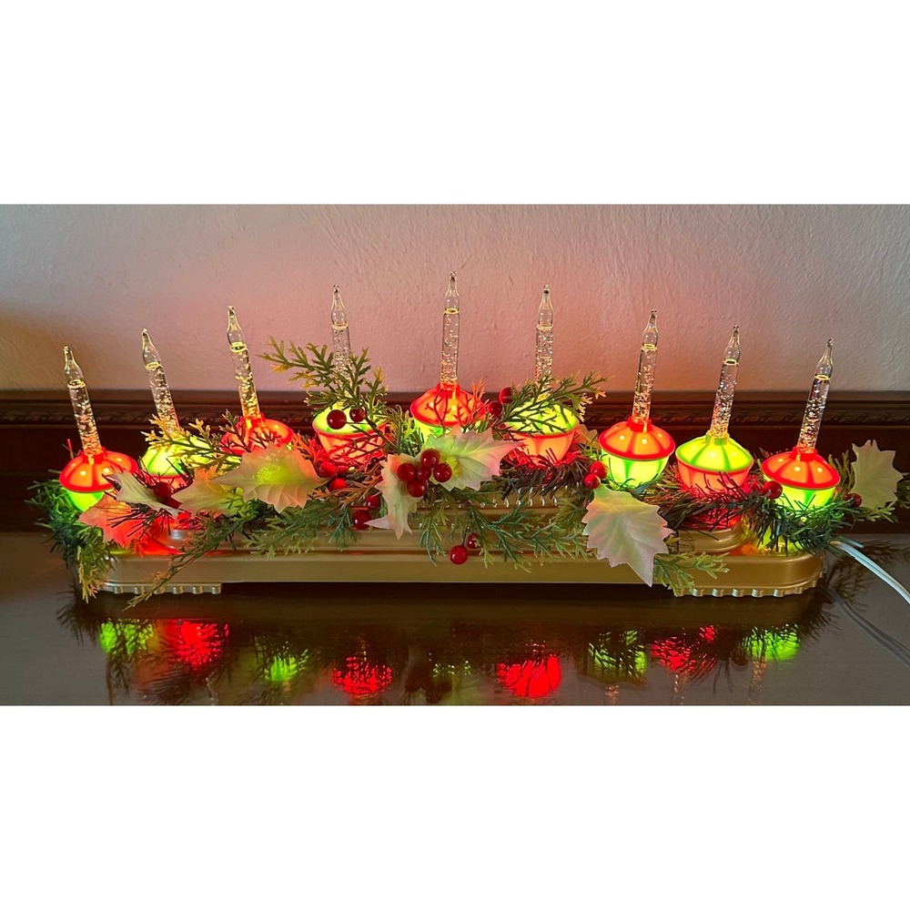 Miles Kimball Retro Bubble Light Centerpiece Includes 9 Nostalgic Bubble Lights - Picture 2 of 8